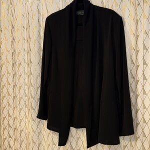 Harve Bernard Black Open Front Cardigan